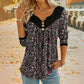 🌸✨ Vintage Blumenprint-Langarm-T-Shirt mit V-Ausschnitt – romantischer Look, atmungsaktiv & vielseitig – perfekt für Alltag, Büro & Freizeit