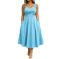 🔔 Letzte 100 Stück – solange der Vorrat reicht! Elegantes Damenkleid mit V-Ausschnitt und Taschen