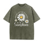 👕 LIMITIERTER 50% RABATT! Unisex Vintage-Wash T-Shirt mit Gänseblümchen-Print – Lockerer Schnitt, weicher Stoff für den Sommer