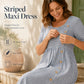 📢📢50% RABATT !! ⏰Damen Lässiges Gestreiftes Kleid in Relaxed-Fit