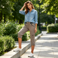 👖Capri-Cargo-Hose mit hoher Taille für Damen