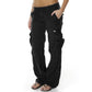 Weite Vintage-Cargohose für Damen