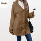 💎❄️ Neuheiten – Rautenmuster-Jacke mit Kapuze – warm und stylisch