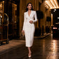 🎯 Einfach halber Preis – keine Spiele! Elegantes asymmetrisches einreihiges Blazerkleid für Damen