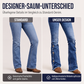 🎉🚨50% Rabatt!🎁🔥Angebot endet heute Nacht! Damen-Jeans mit hoher Taille, Destroyed-Look und ausgestelltem Bein👖