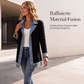 ✨ 50 % RABATT | Lässiger Chic für jeden Tag – Gerippte Strickjacke mit Denim-Details