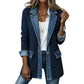 ✨ 50 % RABATT | Lässiger Chic für jeden Tag – Gerippte Strickjacke mit Denim-Details