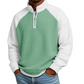 ✨Herren-Waffelstrick-Quarter-Zip-T-Shirt