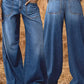 📢🎉50%Rabatt!!!🛍️✨Damen High-Waist Weite Jeans