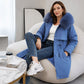 Warme Damen-Winterjacke in mittellanger Länge