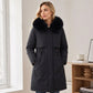 Warme Damen-Winterjacke in mittellanger Länge