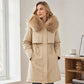Warme Damen-Winterjacke in mittellanger Länge