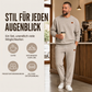 📢📢50%Rabatt!!!🎉✨Herren-Jacquard-Sweatshirt mit Buchstabenmuster & Jogginghose mit Kordelzug Set