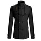 Zweireihiger Trenchcoat für Herren, Slim Fit