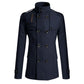 Zweireihiger Trenchcoat für Herren, Slim Fit