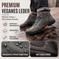 Robuste PU-Lederstiefel im Vintage-Stil für Herren