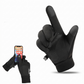 Herren winddichte, warm gefütterte Handschuhe mit Touchscreen-Fingerspitzen