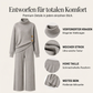 📢🎉50%Rabatt!!!🛍️✨Damen-Strickset mit Rollkragenpullover und Wide-Leg-Hose