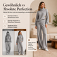 📢🎉50%Rabatt!!!🛍️✨Damen-Strickset mit Rollkragenpullover und Wide-Leg-Hose