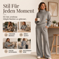 📢🎉50%Rabatt!!!🛍️✨Damen-Strickset mit Rollkragenpullover und Wide-Leg-Hose