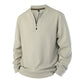 🧨 Bestseller ist zurück – alle, die beim letzten Mal leer ausgingen, jetzt zugreifen! Herren Halb-Reißverschluss Warm Futter Geripptes Sweatshirt
