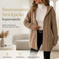 Damen-Casual-Plüschjacke mit Kapuze