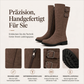 Damen kniehohe Ritterstiefel mit runder Zehenpartie
