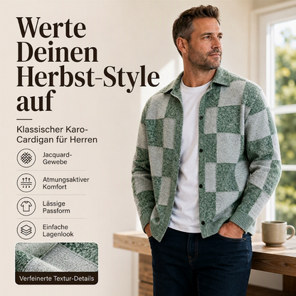 💰 Der 50%-Sturm kommt! Herren Vintage Kariert Hemd aus Strickknopf