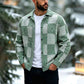 💰 Der 50%-Sturm kommt! Herren Vintage Kariert Hemd aus Strickknopf