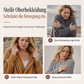Damen lockere Strickjacke mit Fledermausärmeln, offener Front, Überwurf für Herbst und Winter