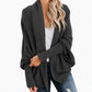 Damen lockere Strickjacke mit Fledermausärmeln, offener Front, Überwurf für Herbst und Winter