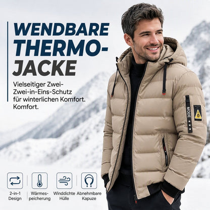 📢🎉50%Rabatt!!!🛍️✨Wendbare warme Kapuzenjacke für Herren