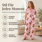 📢🎉50%Rabatt!!!🛍️✨Damen 3-teiliges Pyjama-Set mit Hochlandkuh-Print