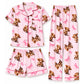 📢🎉50%Rabatt!!!🛍️✨Damen 3-teiliges Pyjama-Set mit Hochlandkuh-Print