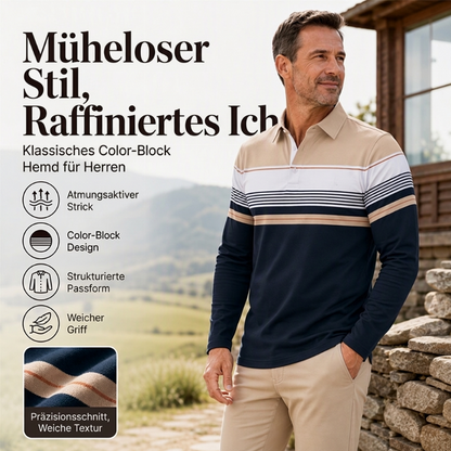🧨 Bestseller ist zurück – alle, die beim letzten Mal leer ausgingen, jetzt zugreifen! Klassischesfarbblockiertes Streifentop für Herren