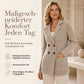 📢📢50%Rabatt!!!🎉✨Damen zweireihige Rippstrick-Strickjacke mit Taschen und Reverskragen