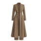 📢🎉50%Rabatt!!!🛍️✨Elegantes herbstliches 2-Teiler-Outfit für Damen mit Retro-Langmantel und schlichter Hose