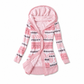 ✨Neu Eingetroffen! Damen mittel-langer Hoodie mit Kapuze, Baumwollfutter