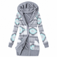 ✨Neu Eingetroffen! Damen mittel-langer Hoodie mit Kapuze, Baumwollfutter