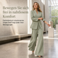 ✈Versandkostenfrei✈Eleganter zweiteiliger Anzug mit tailliertem Blazer und entspannt sitzender weiten Hose