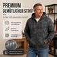 Herren Vintage Batik-Zip-Kapuzenpullover
