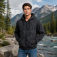 Herren Vintage Batik-Zip-Kapuzenpullover