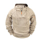 Herren-Casual-Kapuzenpullover mit Viertelreißverschluss