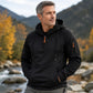 Herren-Casual-Kapuzenpullover mit Viertelreißverschluss