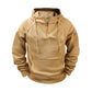 Herren-Casual-Kapuzenpullover mit Viertelreißverschluss