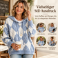 !🛍️✨Damen lässiges Argyle Kapuzenpullover