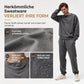 📢🎉Alles muss weg!!!🛍️✨Herren 2-teiliges Jacquard Kapuzenpullover Set Herbst Winter lässiger Kapuzen-Sweatshirt und Sweathose Trainingsanzug