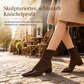 Damen-Stiefeletten im französischen Stil mit spitzer Zehenpartie, schmale Passform, elegante kurze Stiefel für Frühling und Herbst