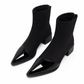 Damen-Stiefeletten im französischen Stil mit spitzer Zehenpartie, schmale Passform, elegante kurze Stiefel für Frühling und Herbst