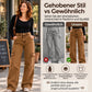 Damen High-Waist Stretch Denim Cargohose